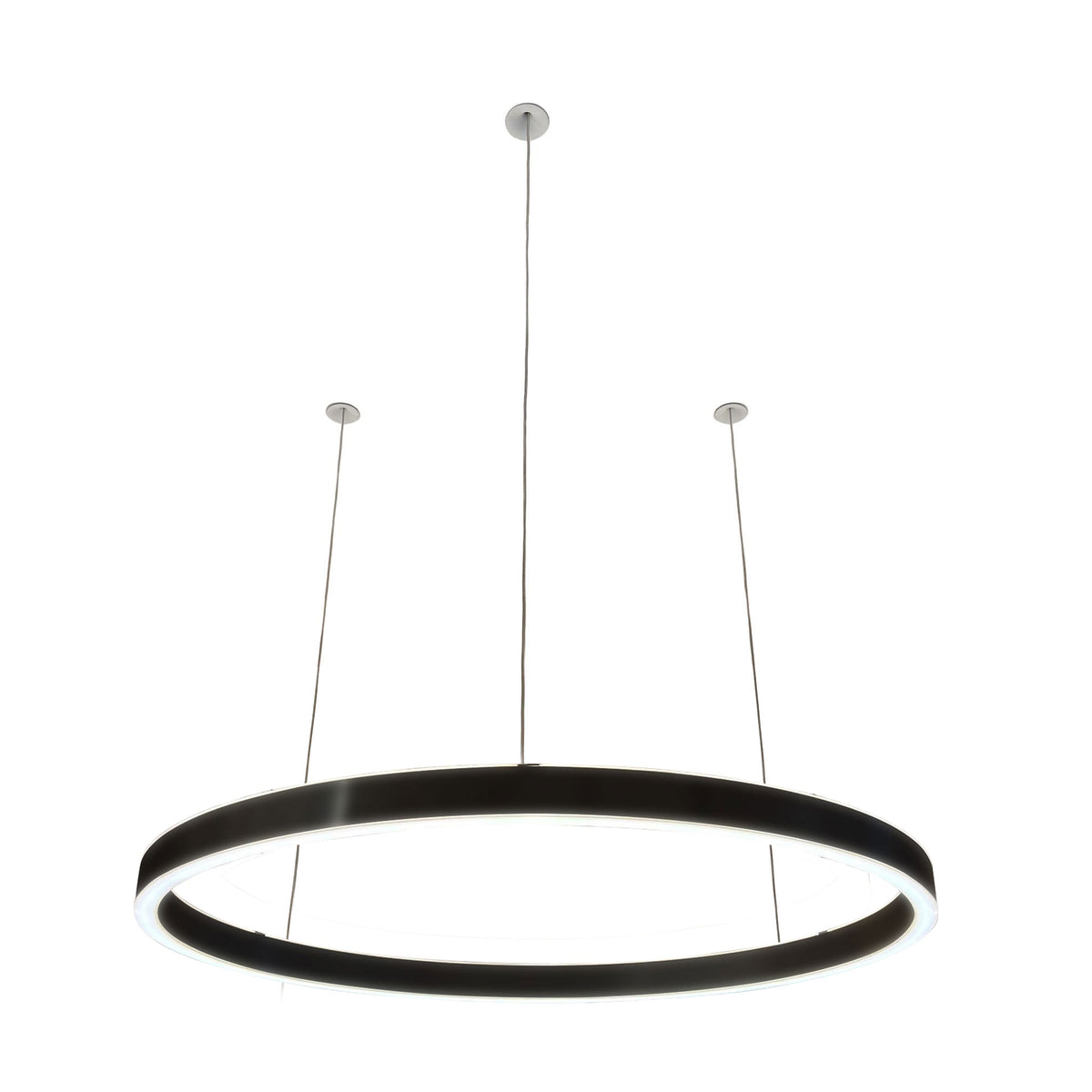 Braga, Pendelleuchte Loop 24V, 90cm Schwarz, moderne Pendelleuchte