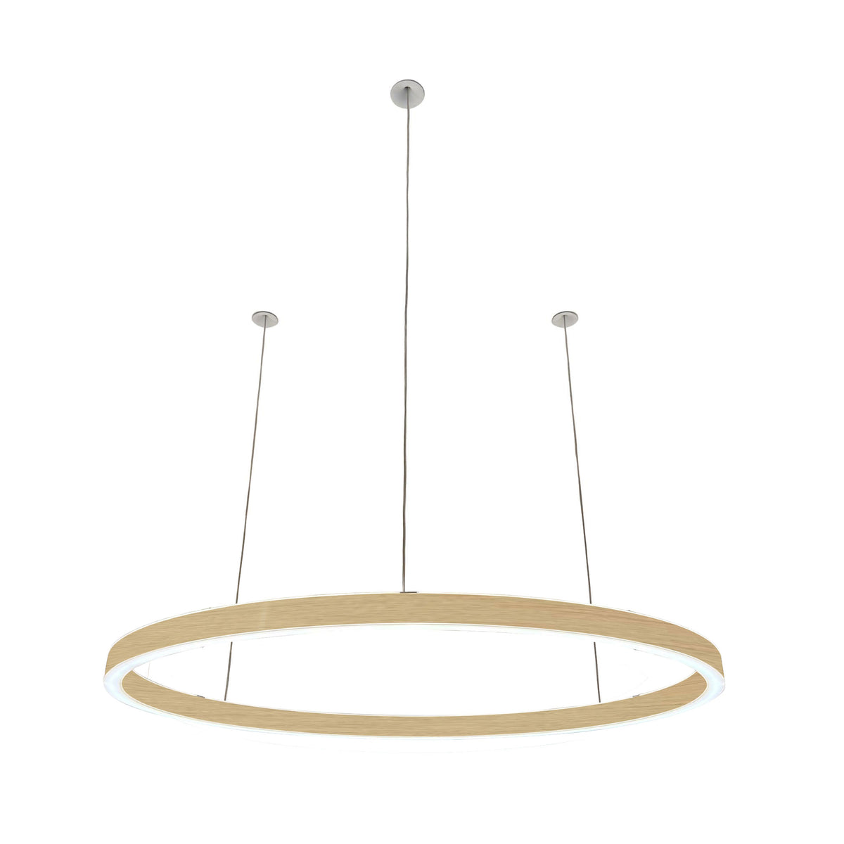 Braga, Pendelleuchte Ovally 24V, 105cm Gold, hochwertige Esstischbeleuchtung