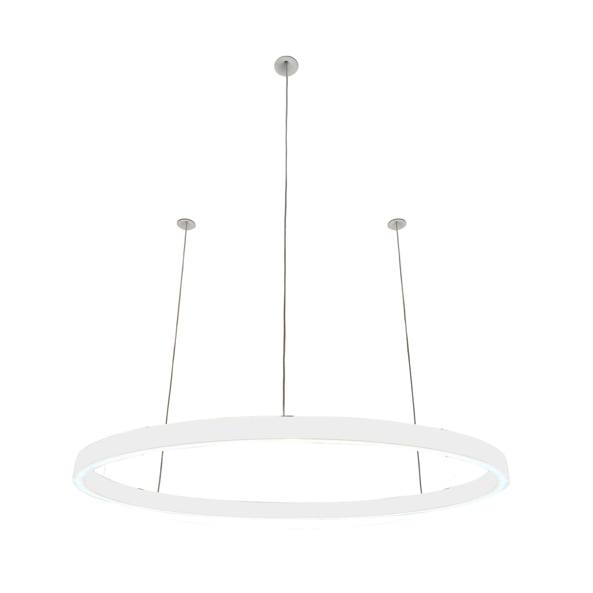 Braga, Pendelleuchte Ovally 24V, 105cm Weiss, moderne Esstischbeleuchtung