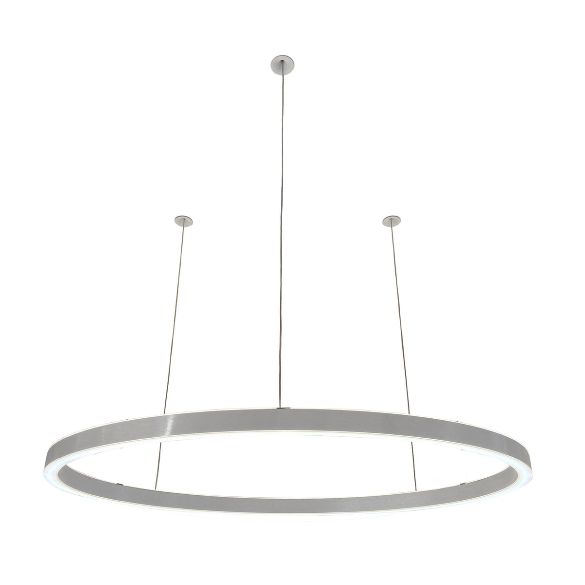 Braga, Pendelleuchte Ovally 24V, 140cm Aluminium, stilvolle Pendelleuchte
