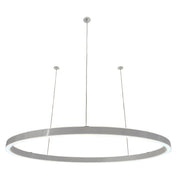 Braga, Pendelleuchte Ovally 24V, 190cm Aluminium, moderne Raumbeleuchtung