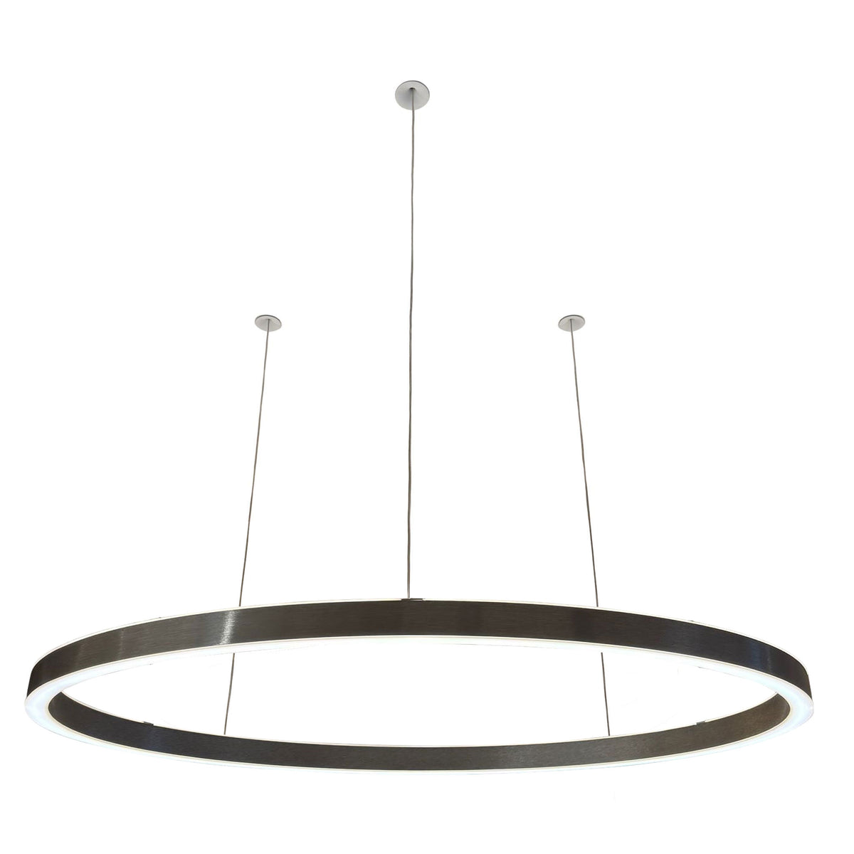Braga, Pendelleuchte Ovally 24V, 190cm Gunmetal, hochwertige Lichtlösung