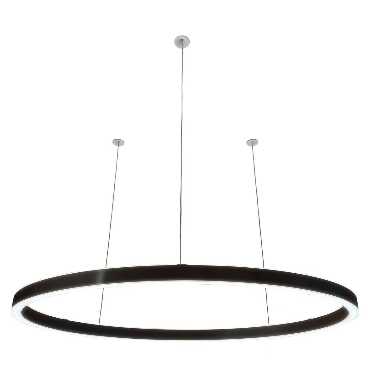 Braga, Pendelleuchte Ovally 24V, 190cm Schwarz, moderne Pendelleuchte