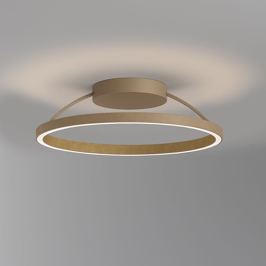 Braga, Deckenleuchte Loop, 50cm Taupe, moderne Lichtlösung