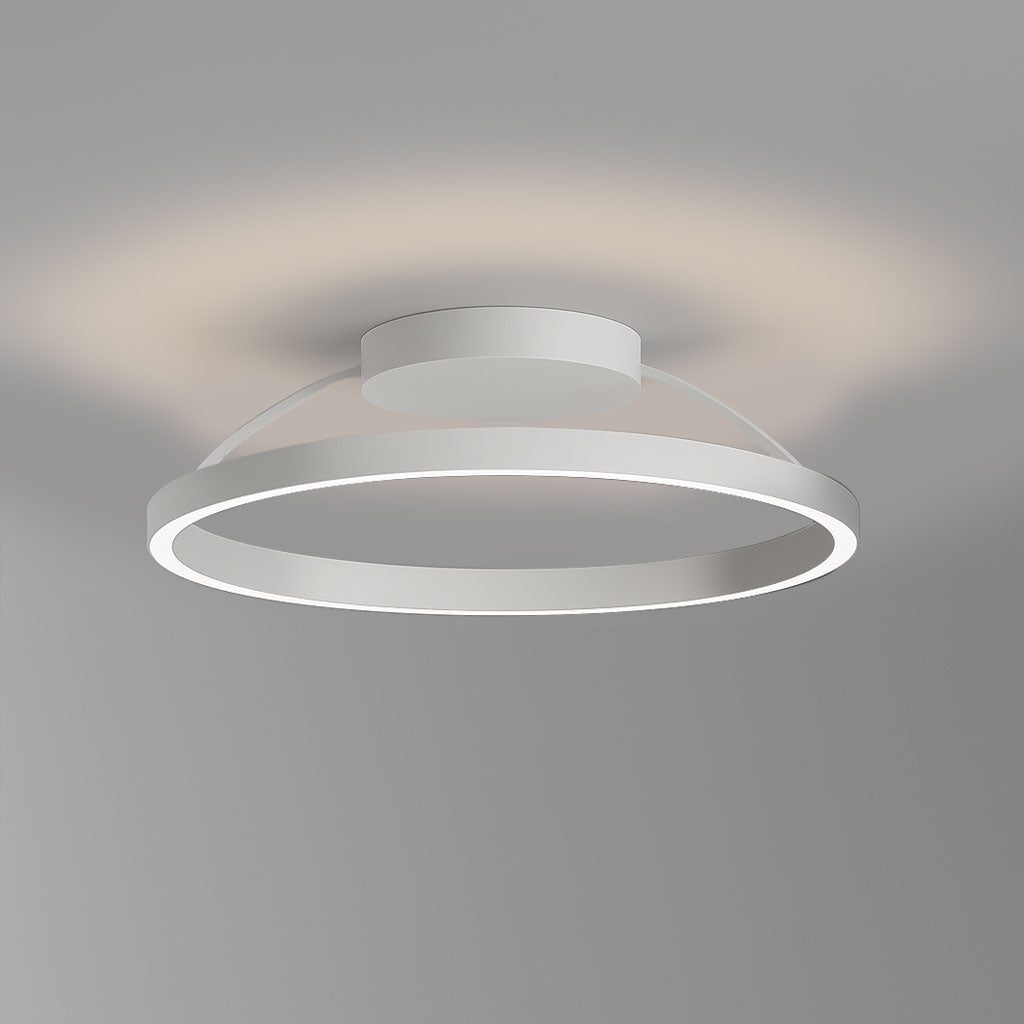 Braga, Deckenleuchte Loop, 50cm Weiss, stilvolle Lichtlösung