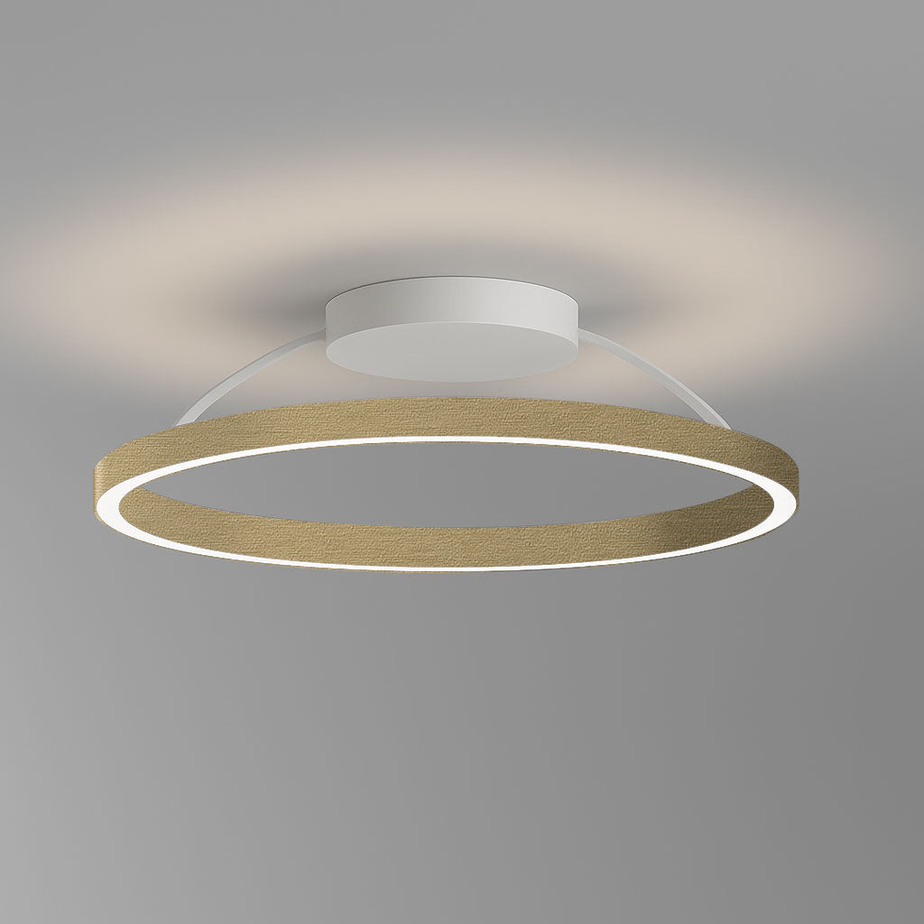 Braga, Deckenleuchte Loop, 60cm Gold, moderne Raumbeleuchtung