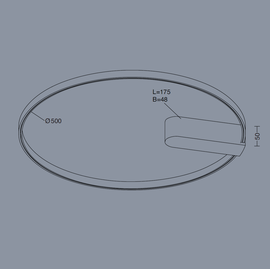Decken-/Wandleuchte Circular