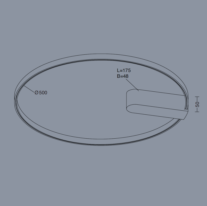 Decken-/Wandleuchte Circular