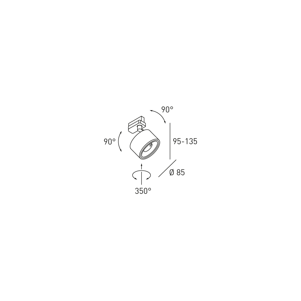 3-Phasenstromschienenstrahler Clippo S