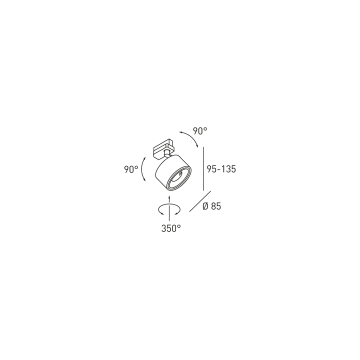 3-Phasenstromschienenstrahler Clippo S