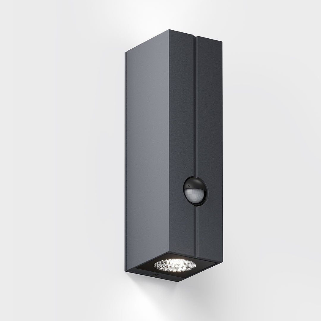 IP44.de, Wandleuchte Cut Sensor, Anthrazit, moderne Außenbeleuchtung