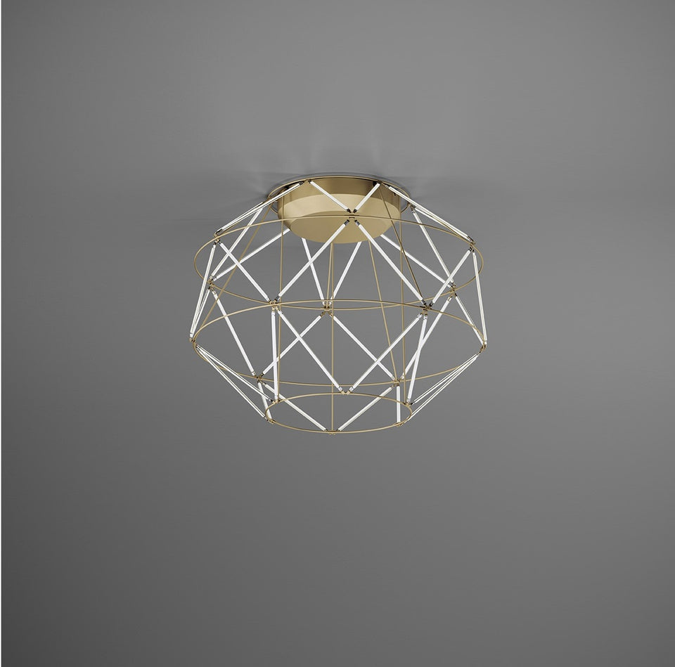 Urban Lighting, Deckenleuchte Euclide, 56cm Gold, stilvolle Deckenbeleuchtung