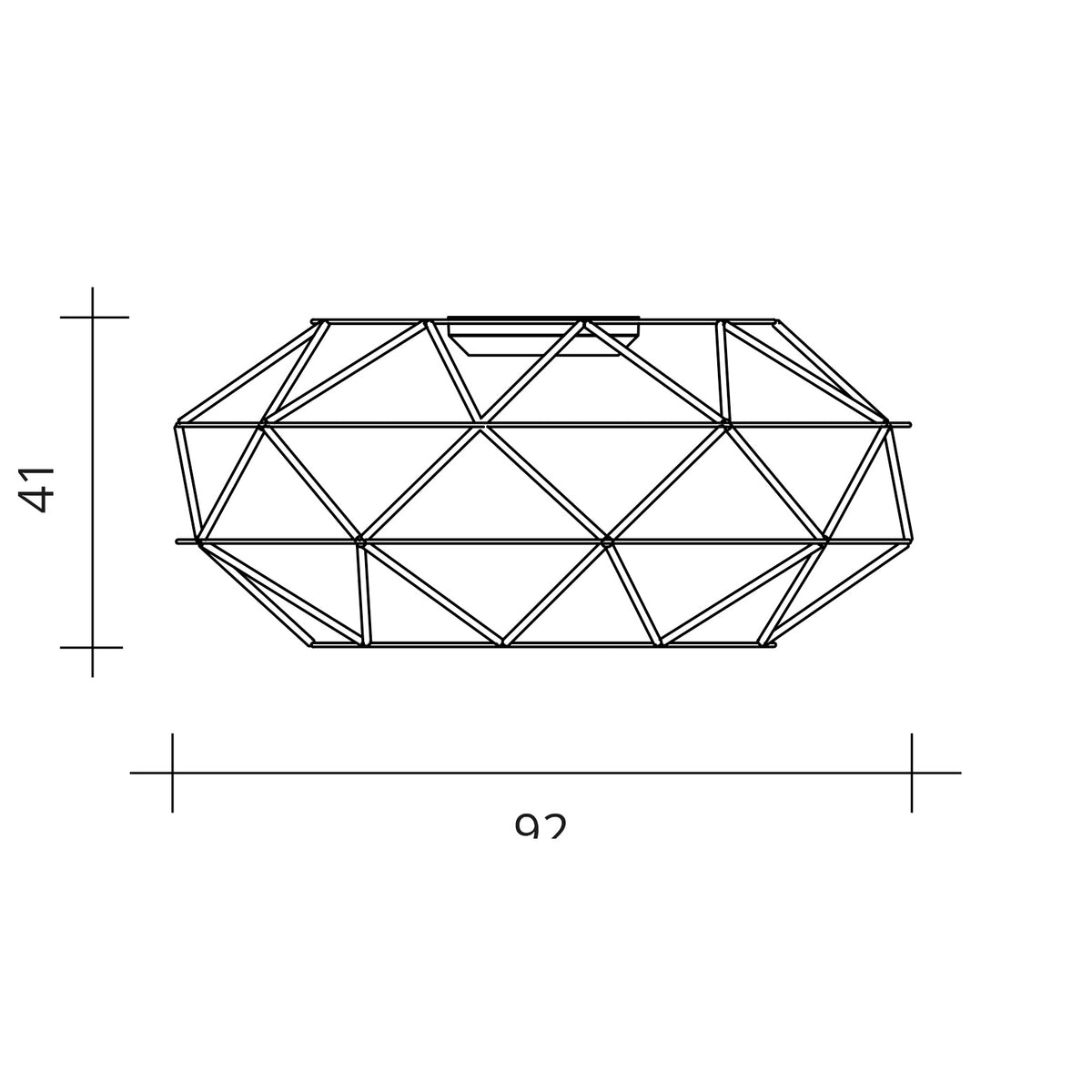 Urban Lighting, Deckenleuchte Euclide, 92cm Skizze, technische Lichtplanung