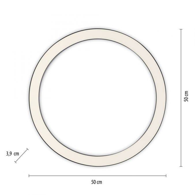 Pure, Deckenleuchte Lines, 50cm, Skizze