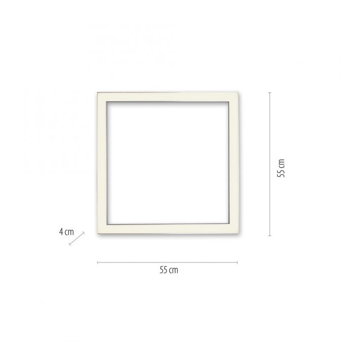 Pure, Deckenleuchte Lines Square, 55cm Skizze, professionelle Lichtplanung