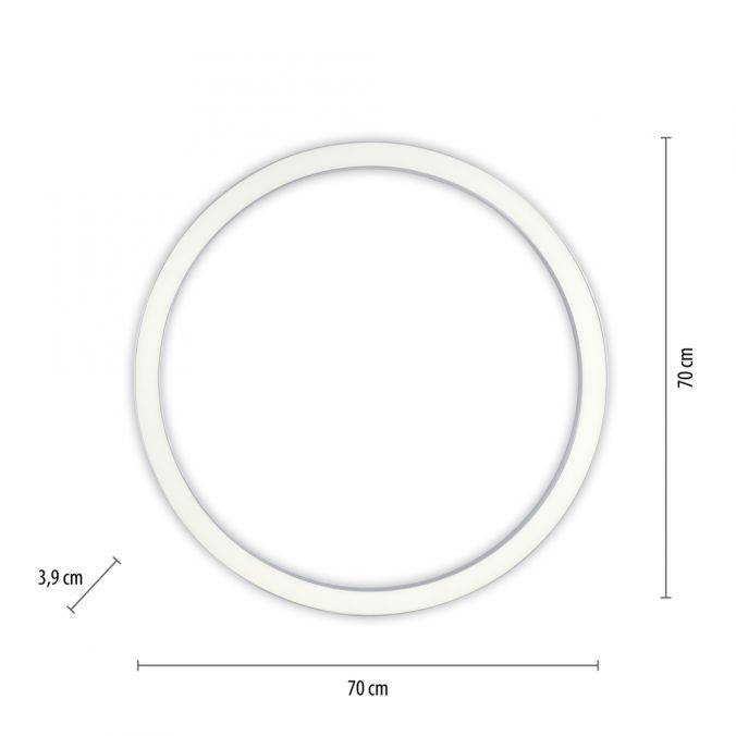 Pure, Deckenleuchte Lines, 70cm, Skizze