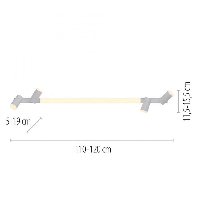 Deckenleuchte Lines Spot