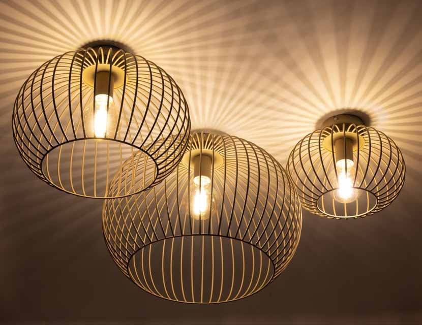 Expo Trading, Deckenleuchte Wire, Sand, Raumbild