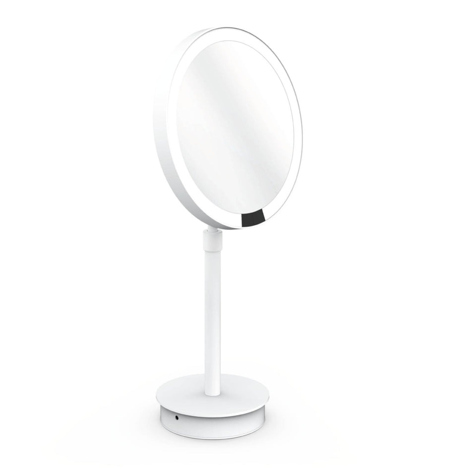 Decor Walther, LED Standkosmetikspiegel Just Look Plus Akku, Weiss, Produktbild