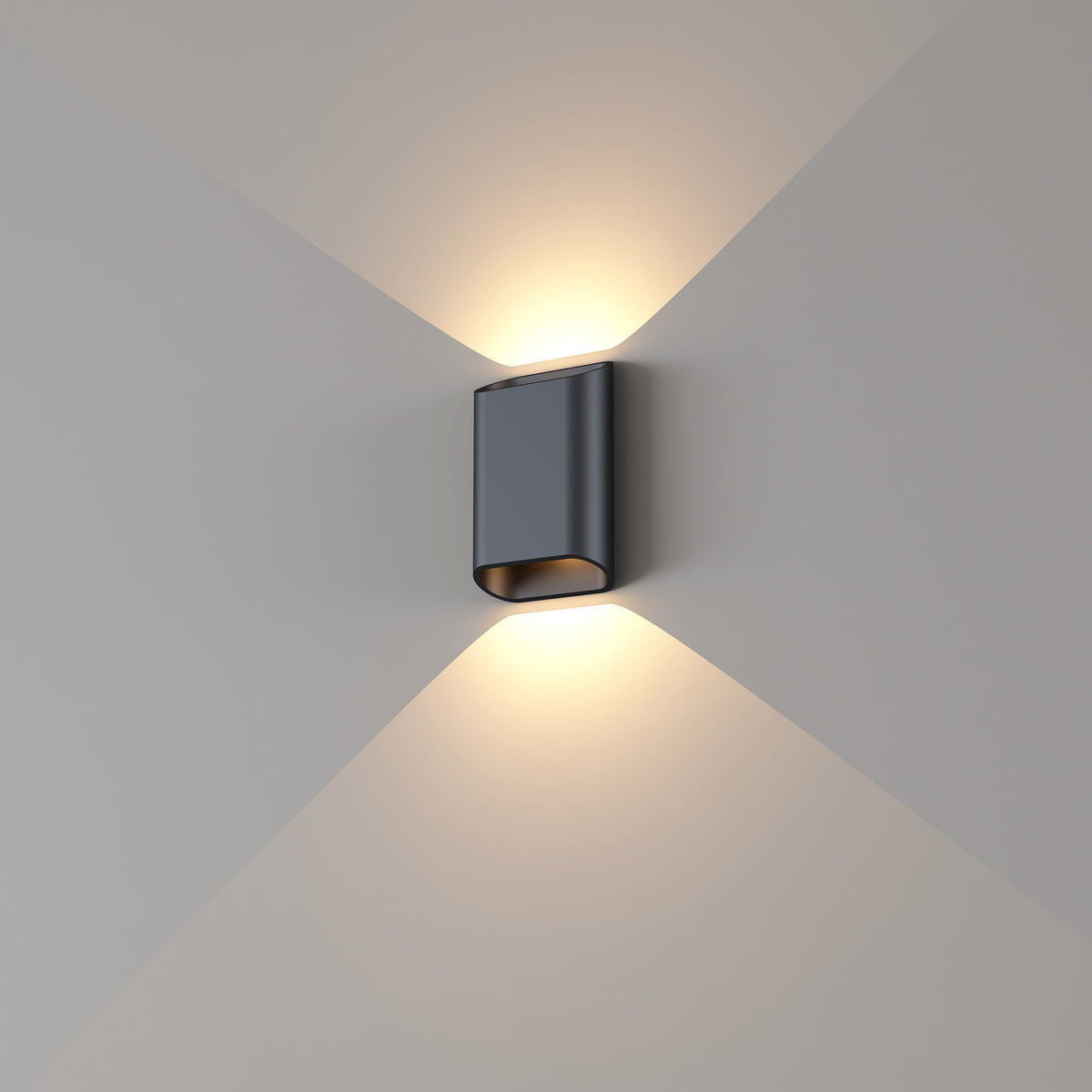 Artdelight, Wandleuchte Diaz Up/Down, Schwarz S, stilvolle Wandbeleuchtung