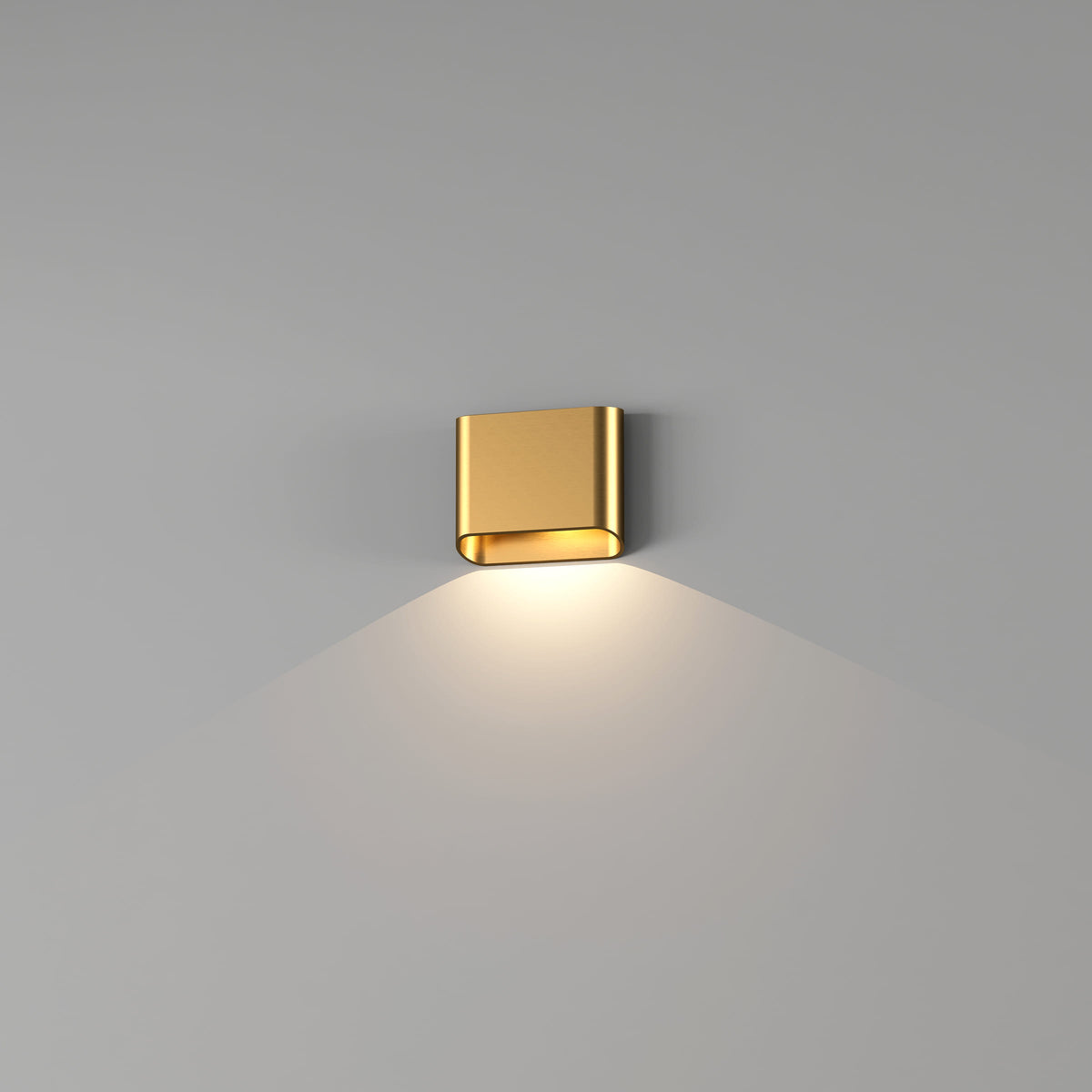 Artdelight, Wandleuchte Diaz Single, Gold, moderne Lichtlösung