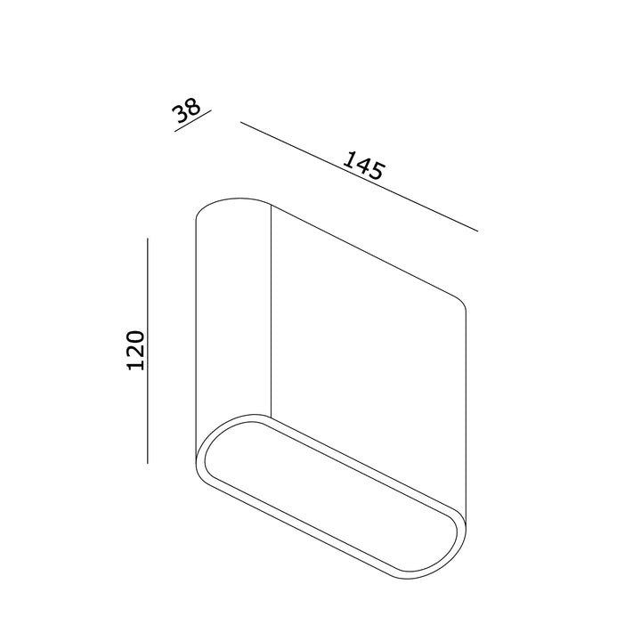 Wandleuchte Diaz Single