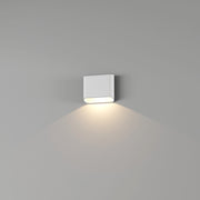 Artdelight, Wandleuchte Diaz Single, Weiss, moderne Außenbeleuchtung