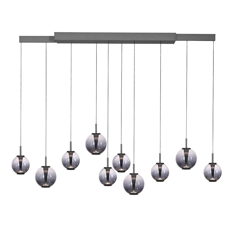 Pure, Pendelleuchte E-Infinity, Anthrazit, moderne Pendelleuchte