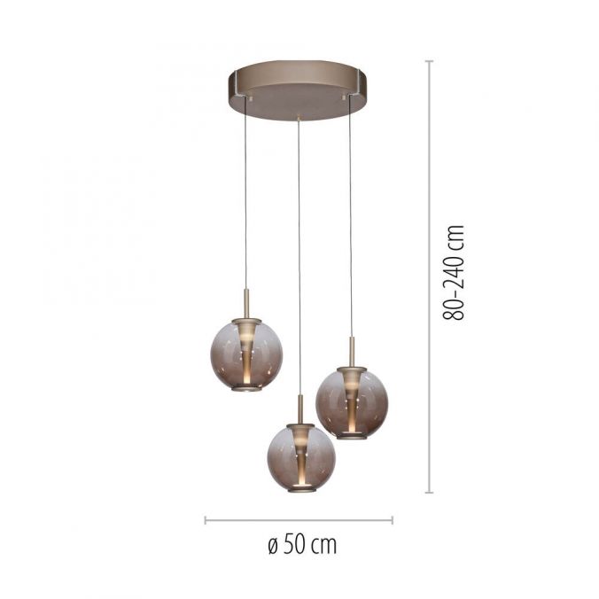 Pure, Pendelleuchte E-Infinity Rondell, Skizze, technische Lichtplanung