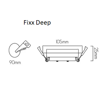 Einbaustrahler Fixx Deep