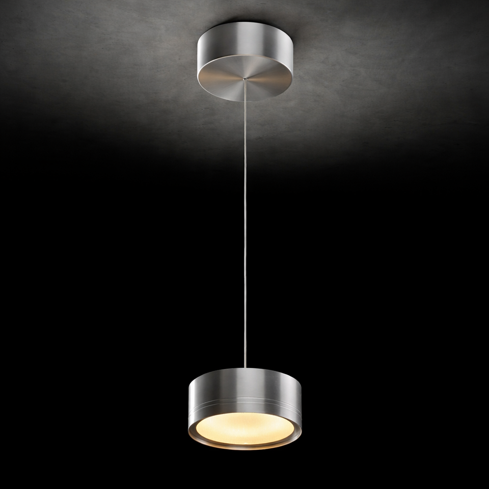 Holtkötter, Pendelleuchte Favor, 1-flammig Aluminium, stilvolle Pendelleuchte