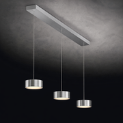 Holtkötter, Pendelleuchte Favor, 3-flammig Aluminium, hochwertige Pendelleuchte