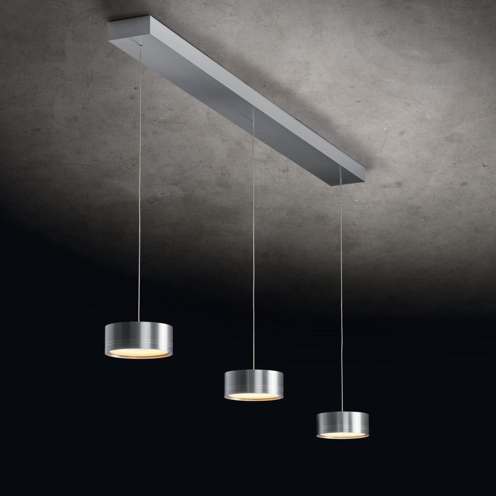 Holtkötter, Pendelleuchte Favor, 3-flammig Platin, stilvolle Lichtlösung