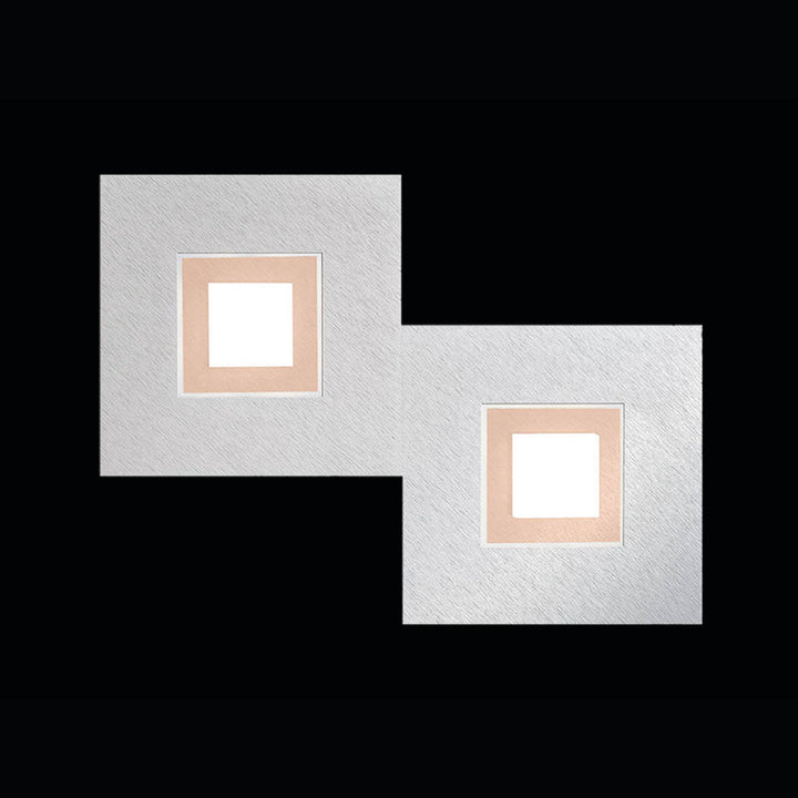 Wand-/ Deckenleuchte Karree 2-flammig