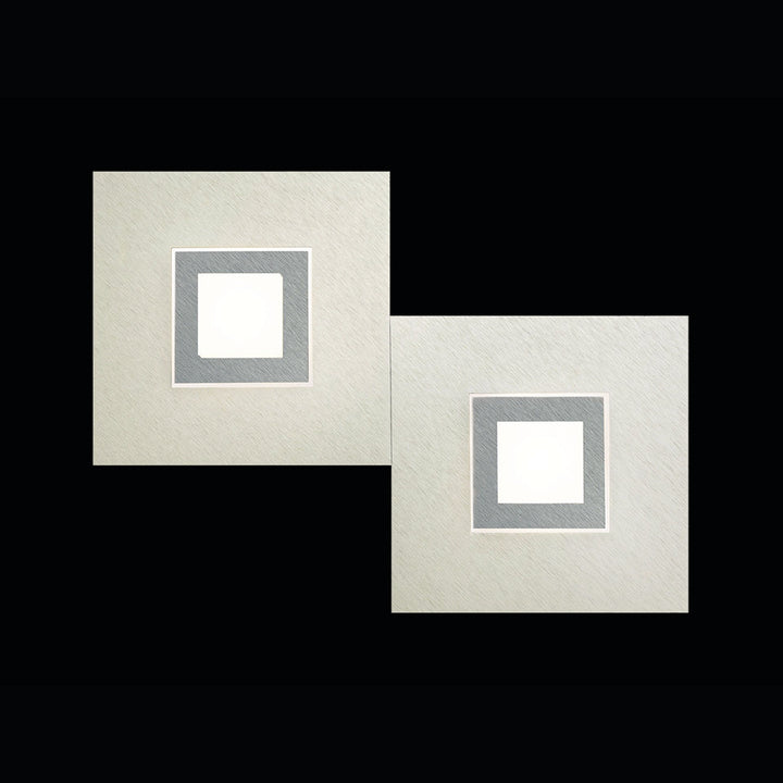 Wand-/ Deckenleuchte Karree 2-flammig