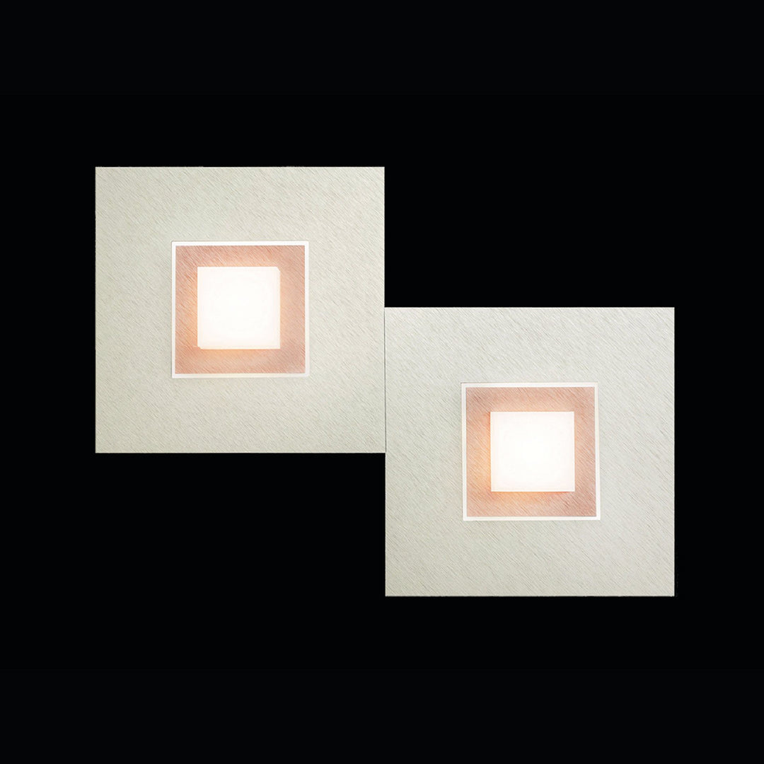 Wand-/ Deckenleuchte Karree 2-flammig