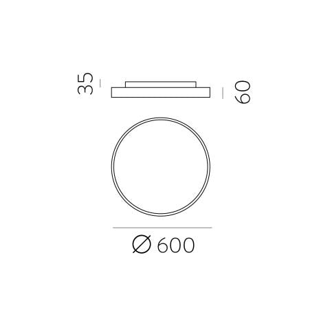 Deckenleuchte Lisboa 60cm