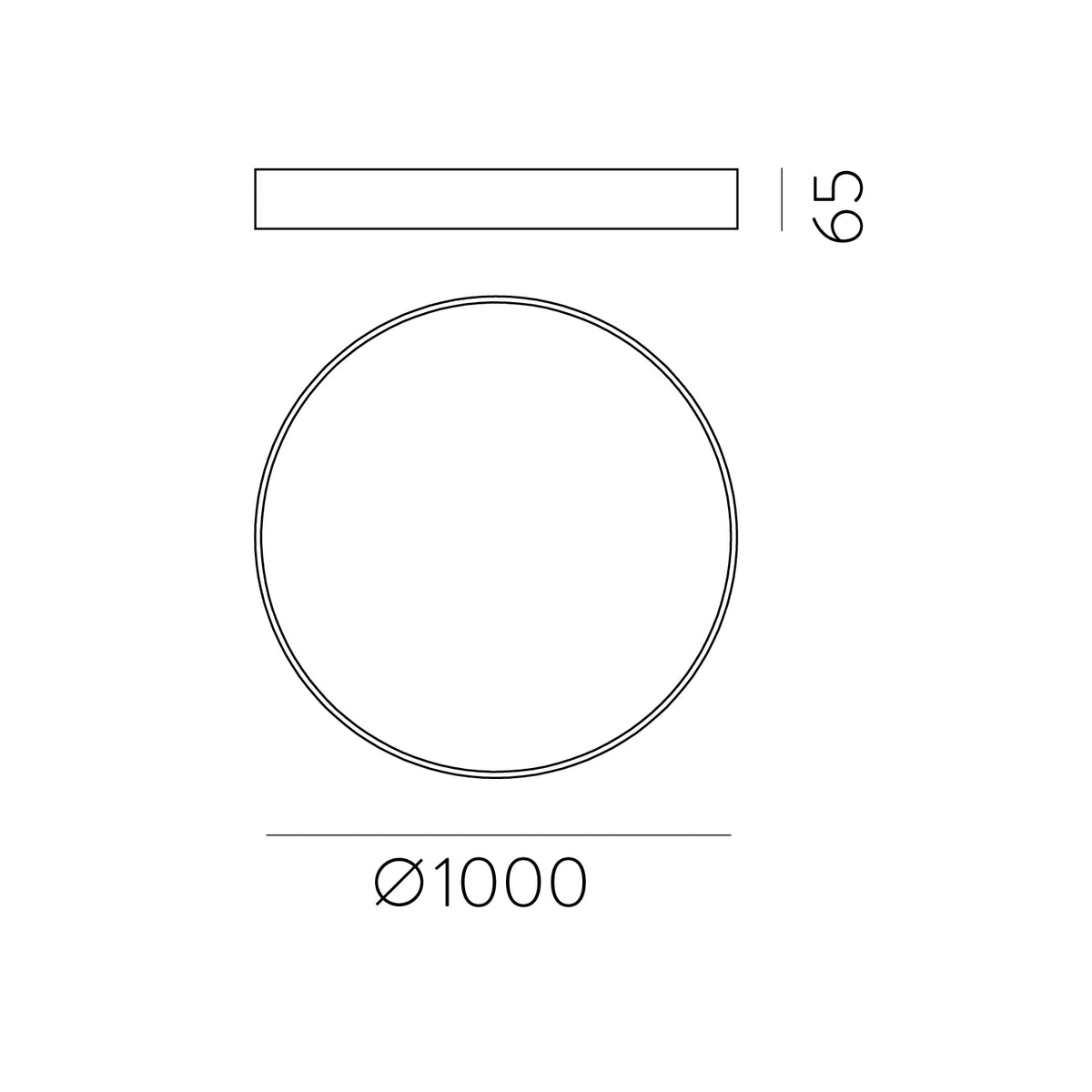 ACB Iluminacion, Deckenleuchte London CCT, 100cm, moderne Deckenbeleuchtung