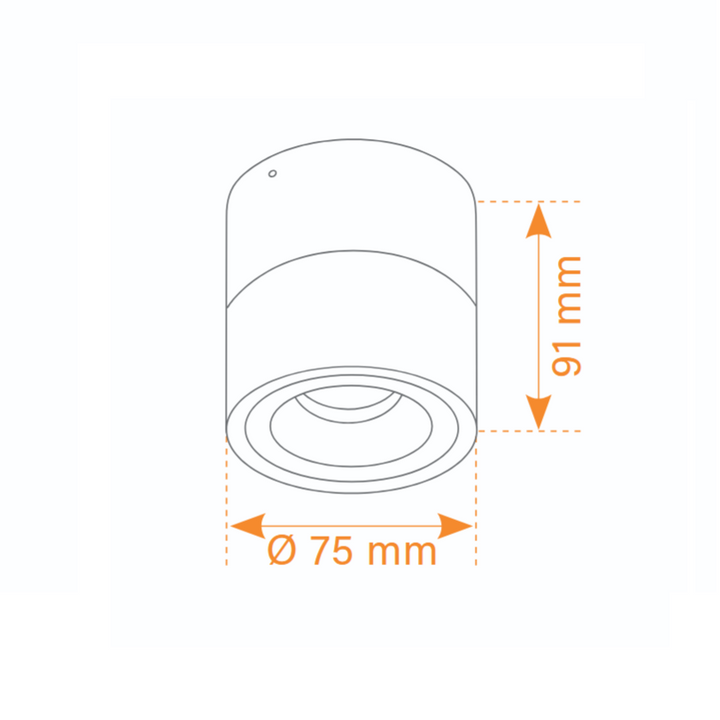 Aufbaustrahler Luca Pro Mini 1-flammig