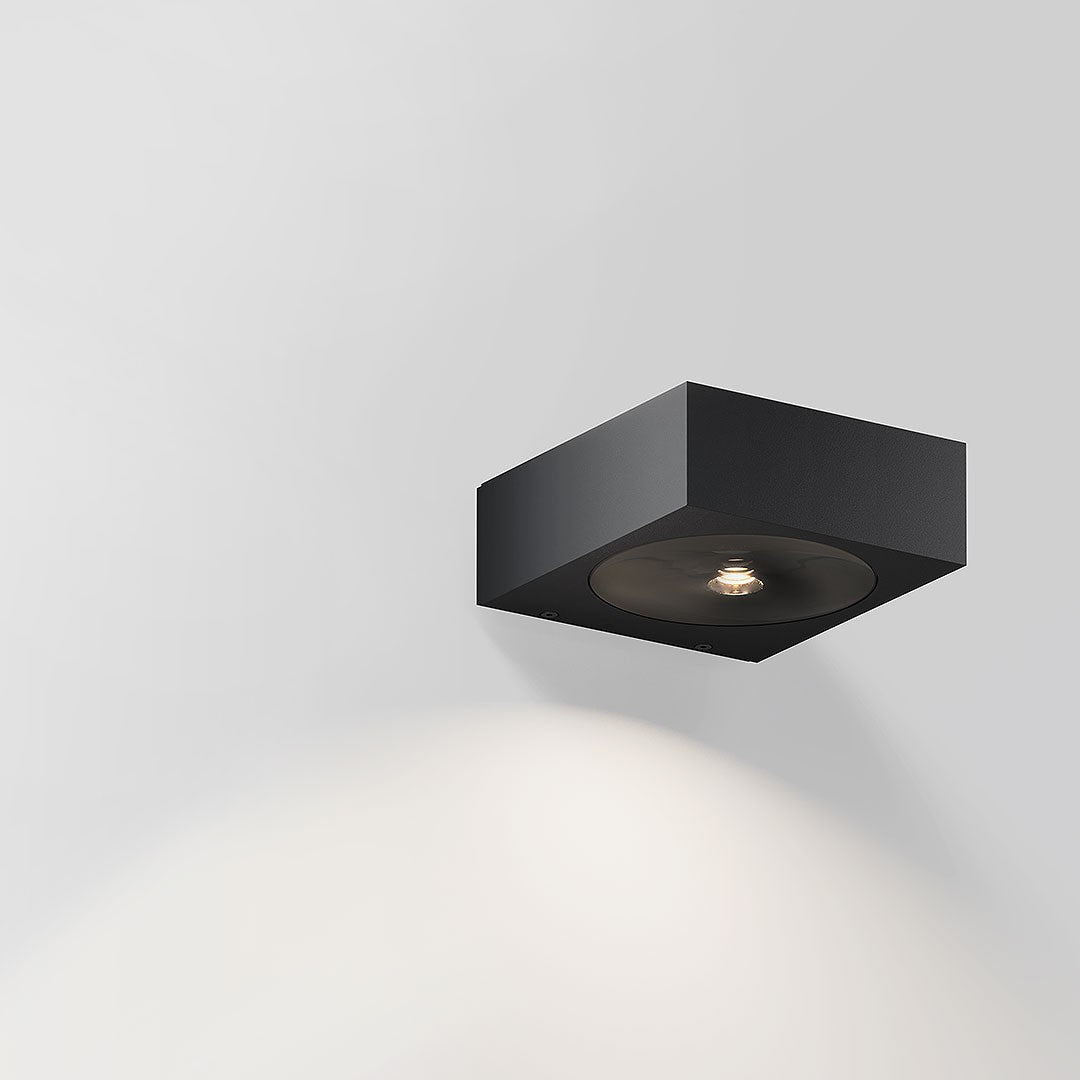 IP44.de, Wandleuchte Luci Down, Schwarz, moderne Wandbeleuchtung