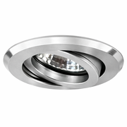 Mobilux, Einbaustrahler Moa Disc, Aluminium satiniert, moderne Einbaubeleuchtung