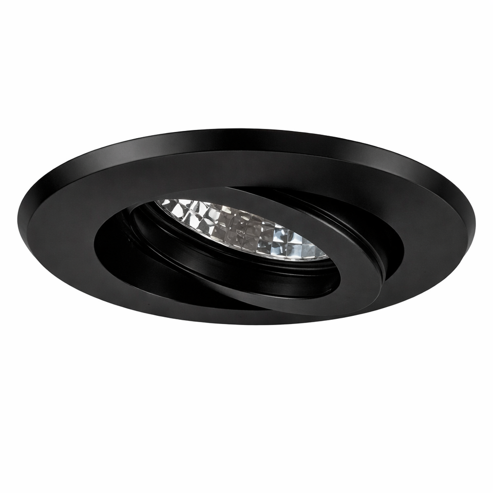 Mobilux, Einbaustrahler Moa Disc, Schwarz, moderner Einbaustrahler