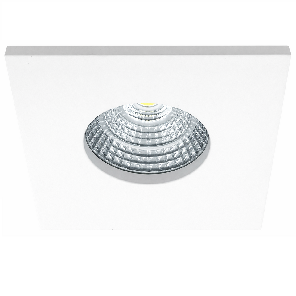 Mobilux, LED Einbaustrahler MobiDim Classic Q IP65, Weiss, moderner Einbaustrahler