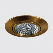 Mobilux, LED-Einbaustrahler MobiDim Slim, Gold, stilvolle Einbaubeleuchtung
