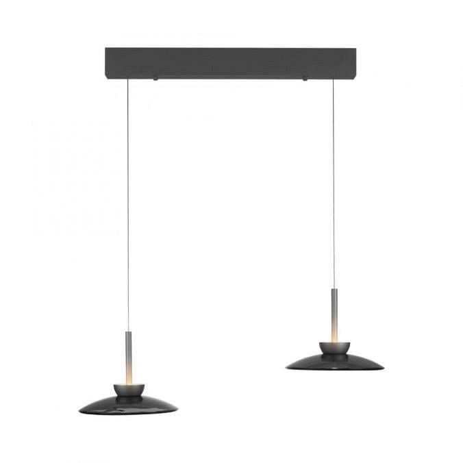 Pure, Pendelleuchte Moon, Platin 2-flammig, Produktbild