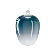 Lodes, Pendelleuchte Oblo ohne Baldachin, Blaumetallic medium, Produktbild