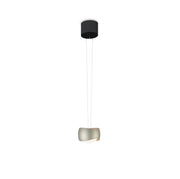 Oligo, Pendelleuchte Curved, 1-flammig Schwarz Creme, stilvolle Pendelleuchte