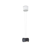Oligo, Pendelleuchte Curved, 1-flammig Weiss Schwarz, hochwertige Pendelleuchte