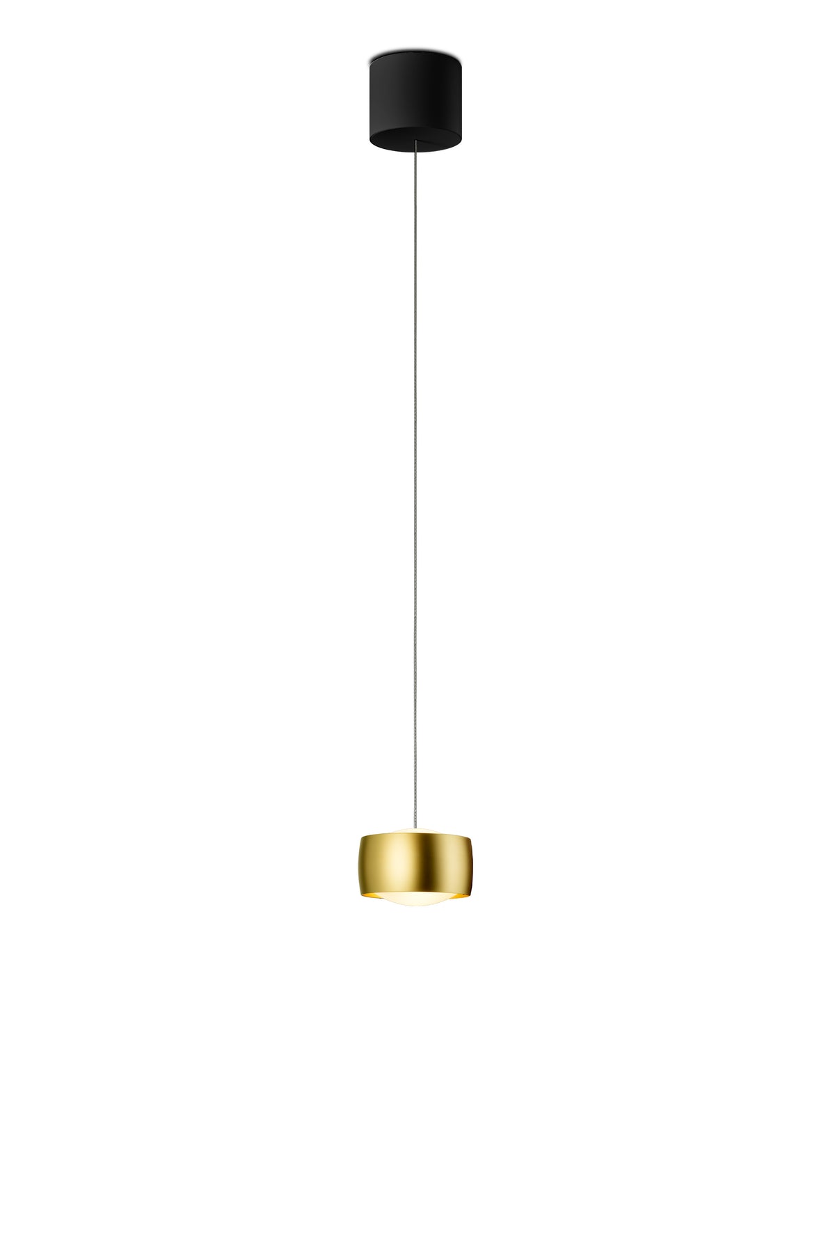 Oligo, Pendelleuchte Grace, 1-flammig Schwarz Gold, hochwertige Pendelleuchte