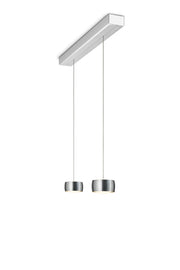 Oligo, Pendelleuchte Grace, 2-flammig Aluminium, moderne Pendelleuchte